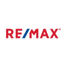 A red , white and blue re / max logo on a white background.